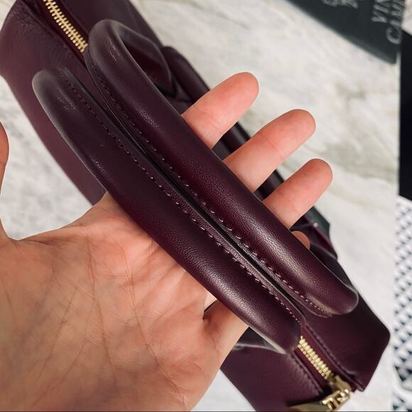 VINCE CAMUTO Jess Satchel in Burgundy - Picture 6 of 9